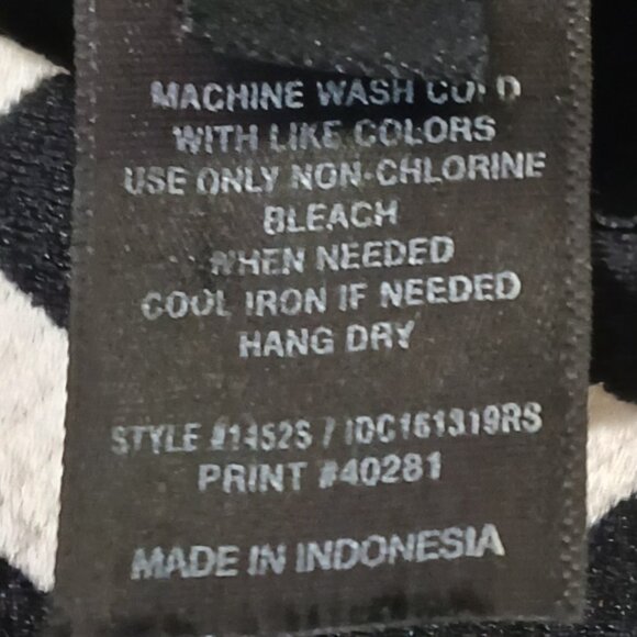 Black/off white geometrical design dress by Enfocus Studio - size 4 - Picture 5 of 8